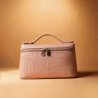 Silver buckle crocodile pattern/pink 20cm