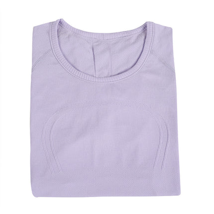 Lulu Original Standard Swiftly Tech Sports Short-Sleeved T-Shirt Casual Running Breathable Fitness Yoga Wear for Women