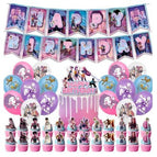 4-piece set (banner + balloons + large cake topper + small cake toppers)