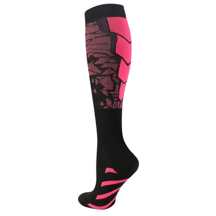Cross-Border Amazon Fitness Compression Socks Breathable Sweat-Absorbent Mid-Calf Sports Cycling Elastic Non-Slip Sports Socks Special Socks
