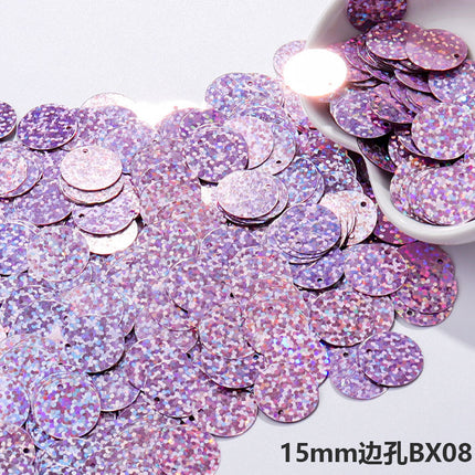 15mm round side hole bright piece hanging piece dance clothing bags and other clothing accessories diy accessories belly dance decorative piece