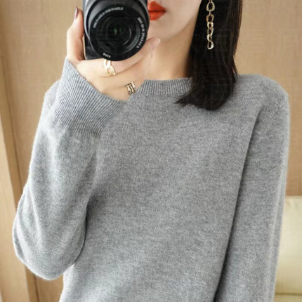 Cross-Border 2025 Autumn and Winter New Base Layer Sweater for Women, Plus Size Women's Clothing, Long-Sleeved Top, Knitwear, Winter Apparel