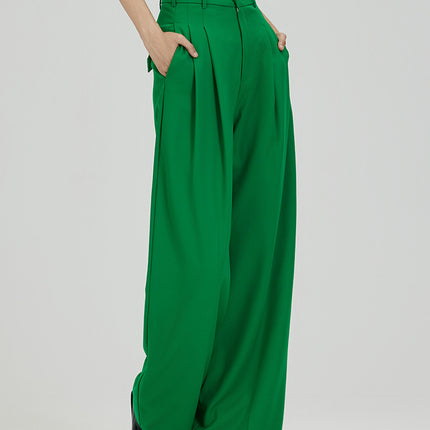 White High-Waisted Drapey Ultra-Wide Floor-Length Pants for Tall Individuals, Extended Straight-Leg Wide-Leg Suit Casual Pants