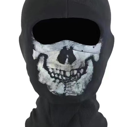 Cross-border manufacturers Halloween cs headgear call of duty personality ghost headgear windproof warm riding headgear mask
