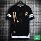 Distorted short sleeve black / S