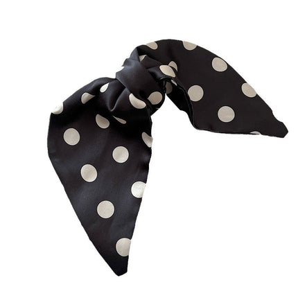 Simple Wave Dot Fashion Pontail Grab Clip Daily Attendance Retro Bow Hairpin Hair Accessories Disc Hair Grab Shark Clip