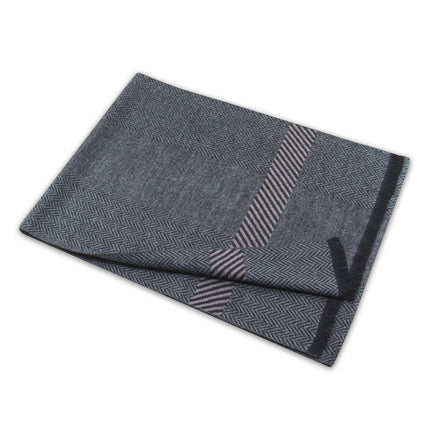 2026 New Warm Scarf for Men, Factory Custom Wholesale Men's Scarf, Yarn-Dyed Jacquard Brushed Men's Scarf