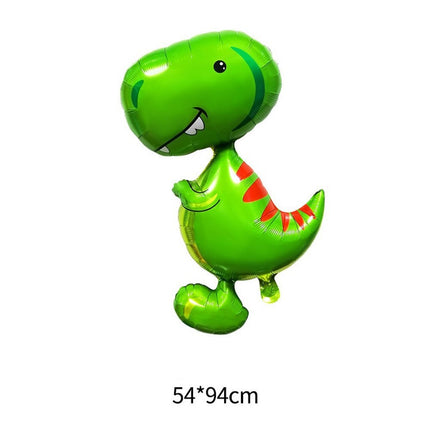 Cross-border ins new Q version dinosaur aluminum balloon cute cartoon large shaped dinosaur shape decorative balloon