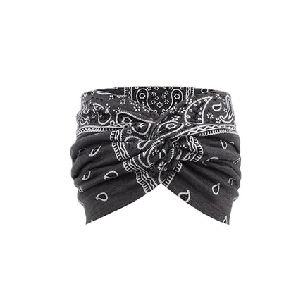 European and American Cashew Flower Hair Band Sports Running Bohemian Face Wash Makeup Hair Band Cross Wide Side Headband Women