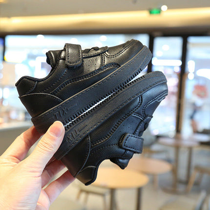 Tenis Sneakers Kids Spring/Autumn New Boys Girls Sports Shoes Casual Board Shoes Leather Soft Soled Children Small White Shoes