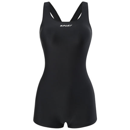 Swimsuit Women's Professional Swimming Pool Special Racing 2025 New Large Size Fat Girl One-Piece Boxer Briefs Swimsuit