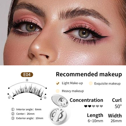 [Amazon Hot Selling Magnetic Eyelash Style] One-piece Storage Box European and American Natural Thick Portable Glue-free Eyelash