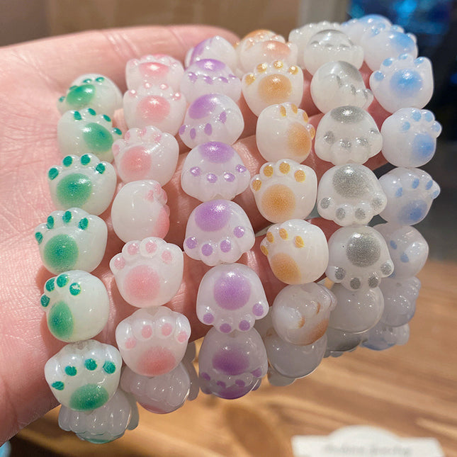 Cat's Claw Bodhi Wrapped Finger Soft Student Play Bracelet Children's Day Gift for Students Cute Large Handmade Beading Wholesale