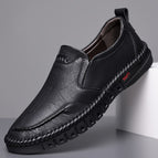 9707 black-single shoes (upgraded rubber sole) / 38 standard leather shoes size