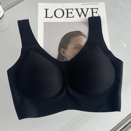 [High Quality] Red Endless Underwear Big Chest Small Thin plus size Sports Vest Bra