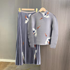 Gray / Suit (top + 78cm skirt)