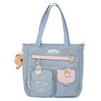 Blue shoulder bag