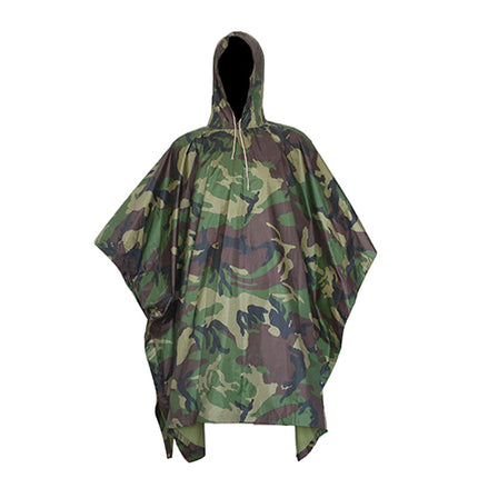 Amazon pvc wholesale outdoor cycling mountaineering poncho camouflage multi-function conjoined raincoat can be used for floor mat