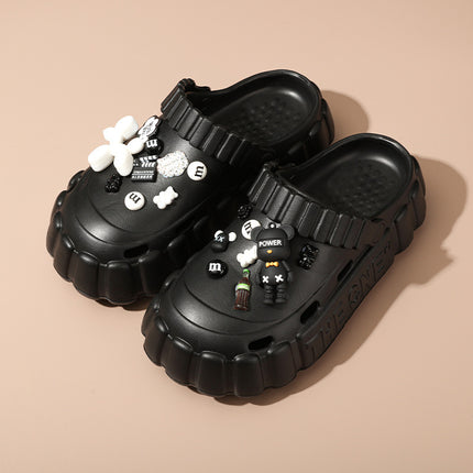 Nurse Hole Shoes Women's Summer Outer Wear EVA Fashionable Non-Slip Platform Sandals Soft Beach Shoes Baotou Slippers