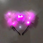 White fox ears + powder lamp