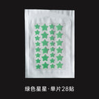 Pe material / 28 star acne patch-green