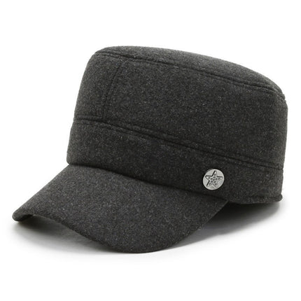 Autumn and winter Lei Feng hat men's warm hat for the elderly thickened fleece-lined winter foreign trade cross-border winter knitted hat wholesale