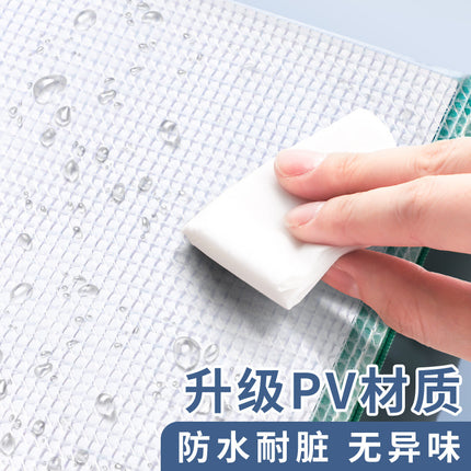 A4 Zipper Bag File Bag Office Transparent Waterproof Information Bag Folder Stationery Bag Test Paper Storage Bag Study Bag