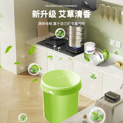 wormwood fragrance garbage bag automatic closing deodorant drawstring garbage bag thickened household kitchen plastic bag can be used for hair