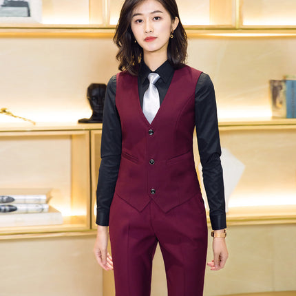 Professional Wear Men's and Women's Vest suit Hotel Front Desk KTV Attendant Work Clothes Billiards Club Embroidered LOGO