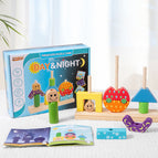 B day and night creative mosaic building blocks 0.48kg