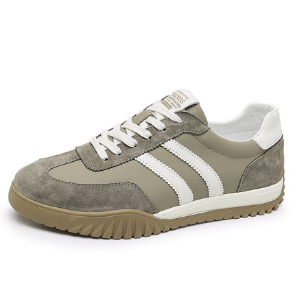 Forrest Gump Shoes Men's 2025 Spring New Genuine Leather German Training Shoes Men's Retro Soft Sole Casual Shoes All-match Fashionable sneaker