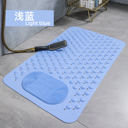 Bathroom Anti-slip Mat Massage Anti-fall Toilet Floor Mat with Suction Cup Waterproof and Dirty-resistant Hotel Shower Special Foot Mat