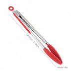 12inch❁Red silicone clip [opp bag]