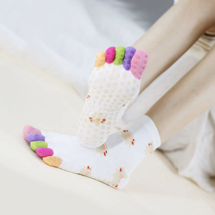 2025 new yoga socks non-slip professional women's five-finger socks pilates socks indoor sports fitness toe socks