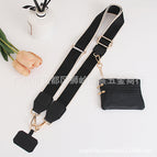 Disassembled apricot edge black - black leather gold buckle
