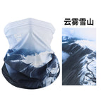 Cloudy snow mountain
