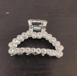 European and American Korean style electroplated rhinestone clip simple women's hairpin hairpin all-match internet celebrity rare medium diamond style hair clip