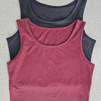 Black, dark red / S