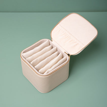 Cross-border independent packaging bag jewelry box portable ladies travel earrings necklace jewelry storage box anti-oxidation