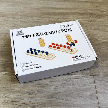 Children's Montessori Early Education Wooden Ten-digit Calculation Board Mathematics Number Sense Addition and Subtraction Calculation Dozens of Lattice Matrix Benefit Intelligence Toys