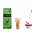 Three-piece green color box set (plum blossom) / Ceramic