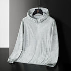 Men's white ash (Couples sun protection clothing) / L