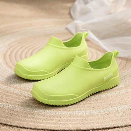 Cross-Border Fashion Rain Boots for Women, New Adult Low-Top Non-Slip Waterproof Chef Rubber Shoes, Work Thick-Soled Wear-Resistant Water Boots