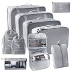 Ten-piece set of seven-piece small pocket triangle bag hook bag gray