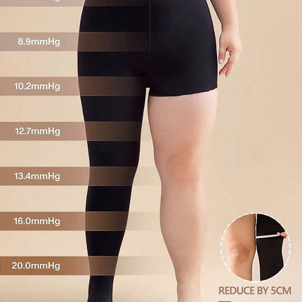 Cross-Border Popular Micro-Pressure Black Leggings 200g Fleece-Lined Thickeneded Large Size Women's One-Piece High-Waisted Pantyhose