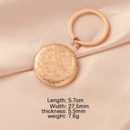 Round patterned rose gold