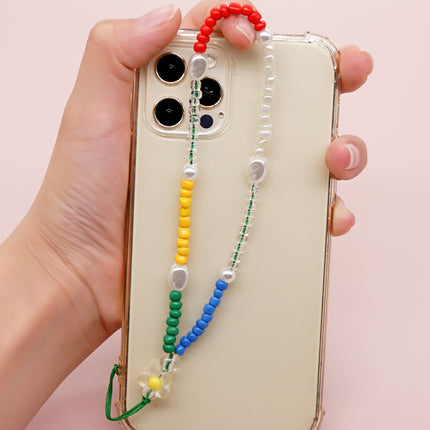 Factory direct supply handmade beaded mobile phone lanyard bluetooth speaker lanyard flashlight fan selfie stick U disk sling