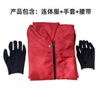 Jumpsuit + gloves + belt / S