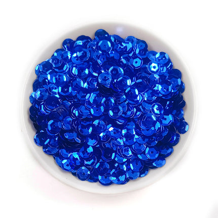 6MM round curved surface hole PVC sequins jewelry accessories concave and convex surface wholesale flat bottom hexagonal sewing clothing beads