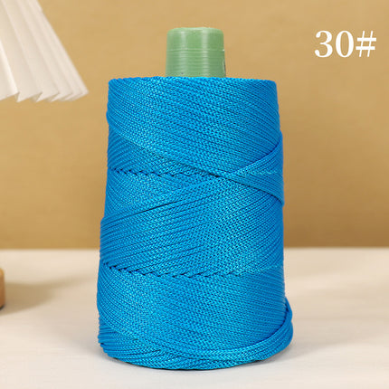 Lightweight Ice Silk Thread for Weaving Hats, Ice Linen Thread for Hand Knitting DIY Crochet Bags, Cushions, Blankets, Hollow Shiny Thick Yarn